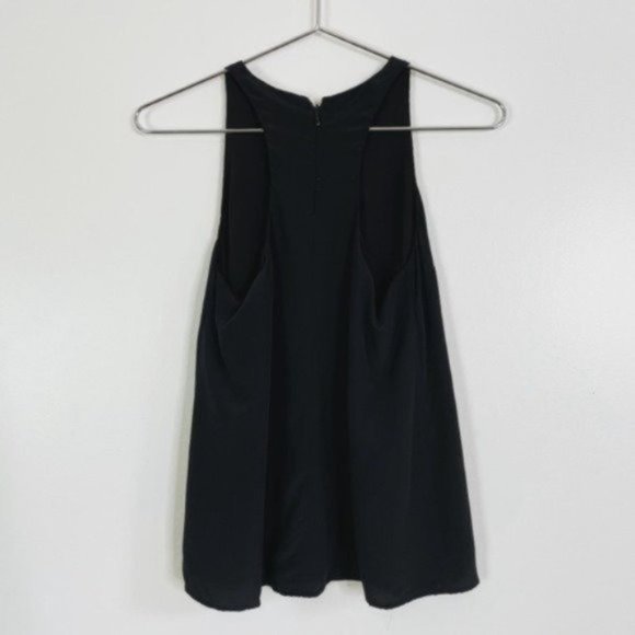 Joie Black Silk Racerback Tank Top - Picture 3 of 6